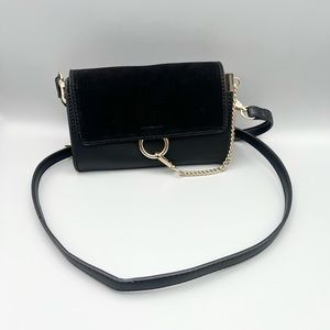 MODA LUXE Black Crossbody Bag